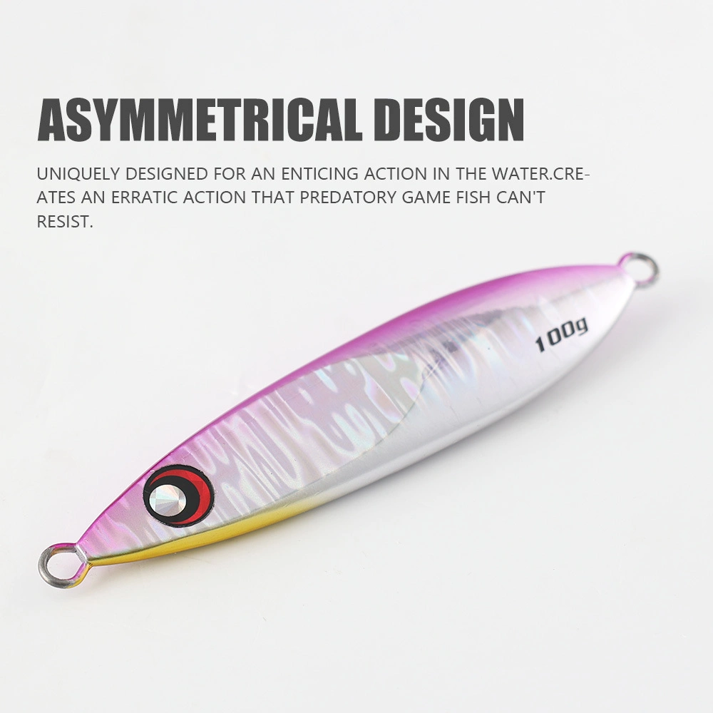 60g/80g/100g/130g/160g Lead Fishing Baits Metal Jig Lure Luminous Fishing Lure Hard Slow Jig Lure