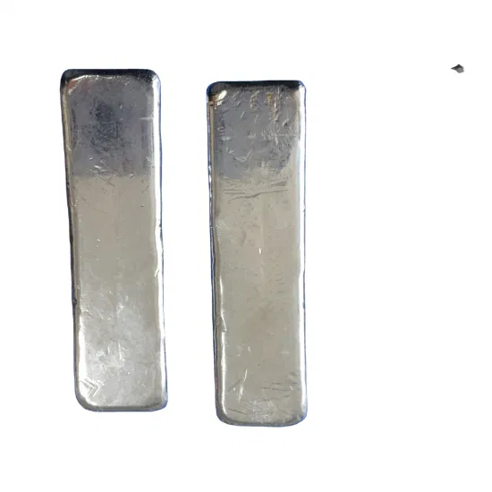Prix ​​d'usine lingot métallique d'indium clairsemé fusible blanc argenté 4n5 lingot d'indium